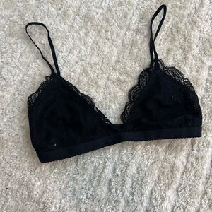 Aritzia Black Lace Bralette